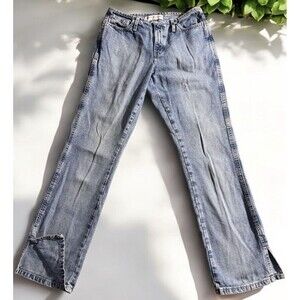 Vintage Tommy Hilfiger Jeans Flare Leg Slip Ankle Womens Size 4 27x30.5 Y2K 90s